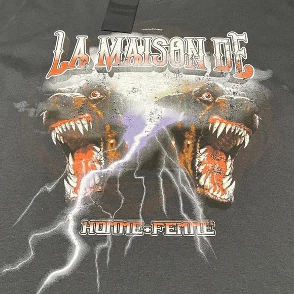 HOMME + FEMME Graphic Black T-Shirt Men’s Size 2XL - Picture 4 of 8